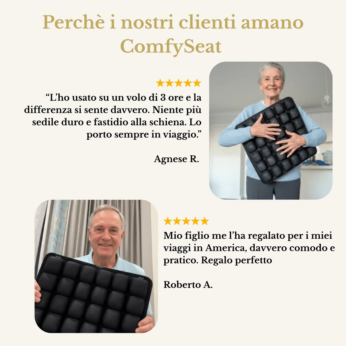 ComfySeat™ - Sollievo Immediato