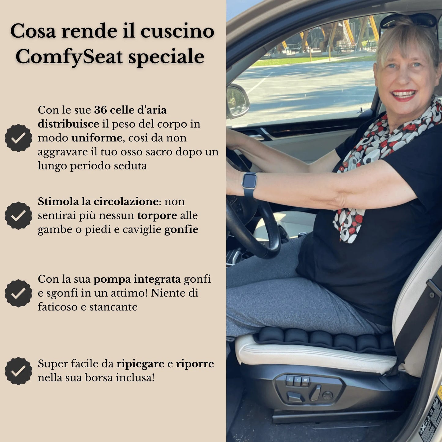 ComfySeat™ - Sollievo Immediato
