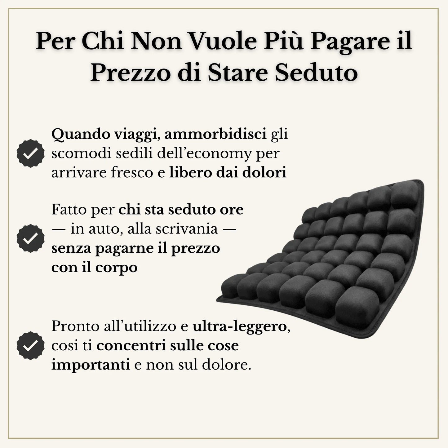 ComfySeat™ - Sollievo Immediato