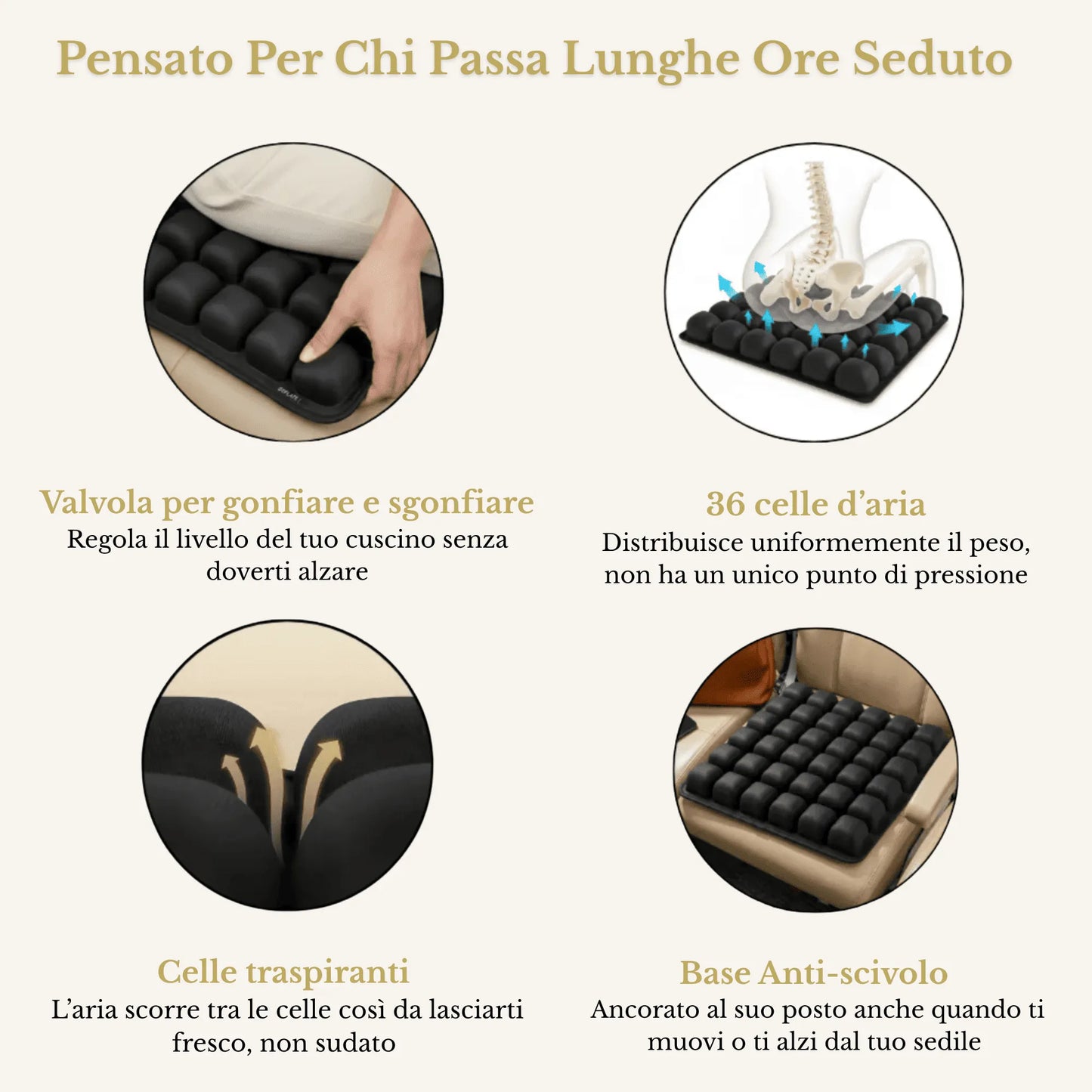 ComfySeat™ - Sollievo Immediato